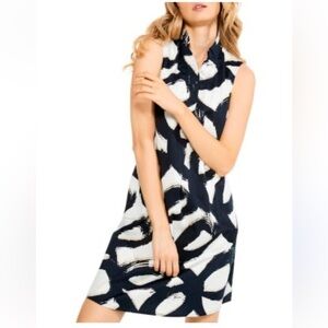 NIC + ZOE Squiggle print dress SZ PS